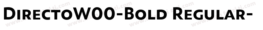 DirectoW00-Bold Regular字体转换